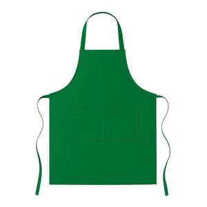 Green  Adjustable Apron with Pockets – Unisex Polyester Apron for Cooking, Craft